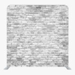Gray Bricks Single Sided Tension Fabric Backdrop Frame and Fabric Set