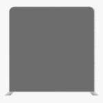 Charcoal Gray Single Sided Tension Fabric Backdrop Frame and Fabric Set