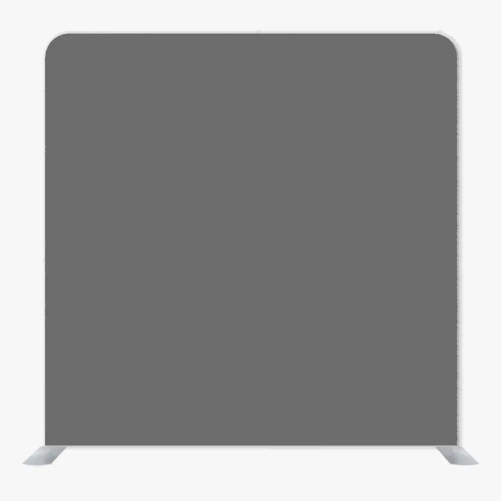 Charcoal Gray Single Sided Tension Fabric Backdrop Frame and Fabric Set