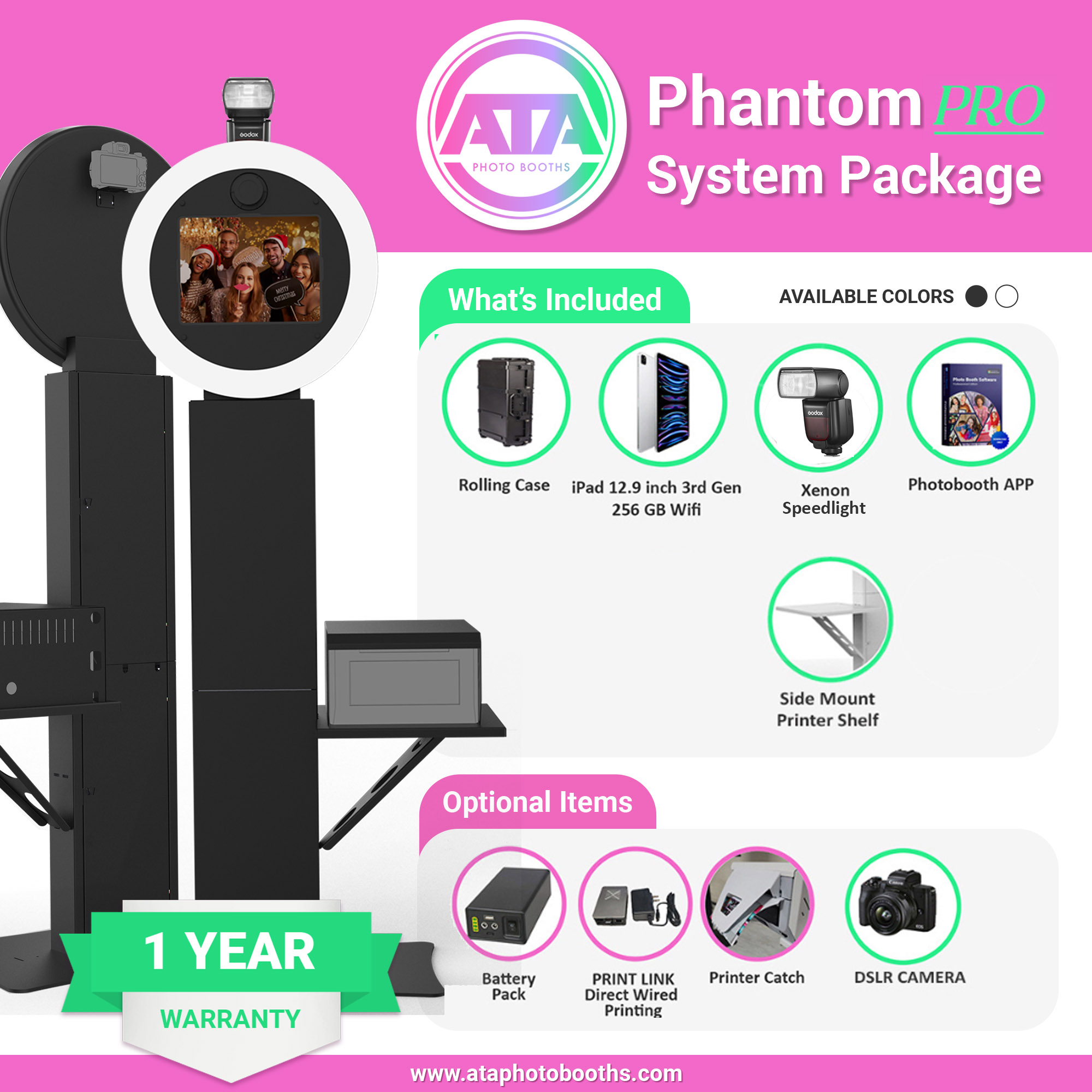 Phantom PRO DSLR iPad Photobooth System Package